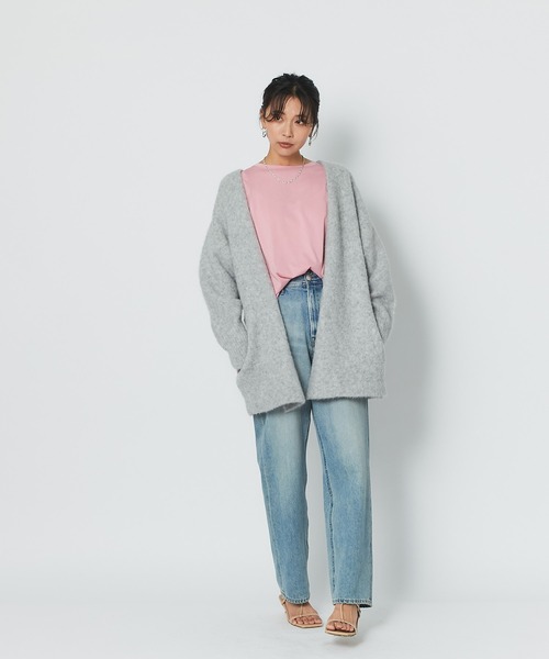 RIVE DROITE（リヴドロワ）の「ハイゲージコットンロンTee（Tシャツ/カットソー・レディース・オフホワイト/ブラック/ブルー系その他/ピンク・FREE）」の16枚目の写真