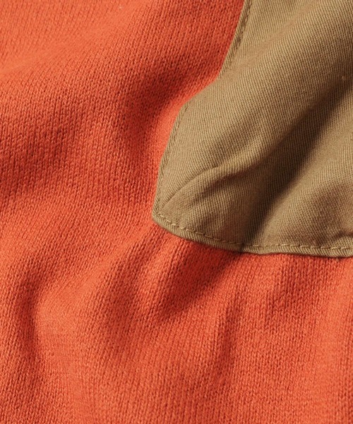 GLAZOS（グラソス）の「厚手天竺・ドロップショルダーフラップポケット付き裾レイヤード長袖Tシャツ（Tシャツ/カットソー・キッズ・チャコールグレー/グレー/カーキ/オレンジ・130cm/140cm/150cm/160cm/170cm）」の18枚目の写真