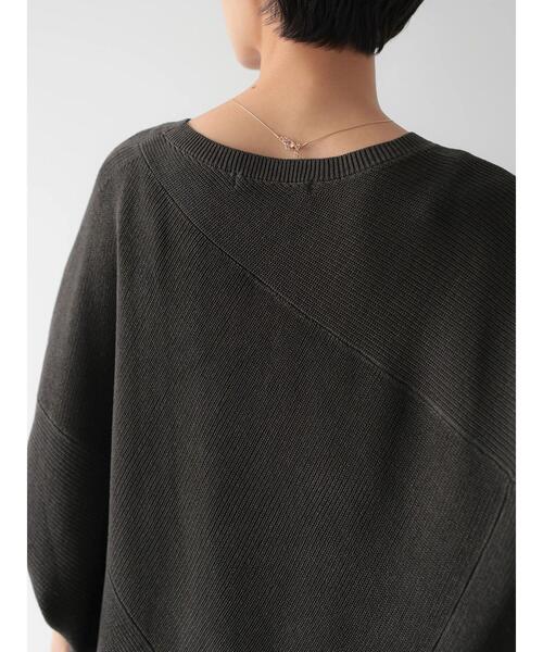 AMERICAN HOLIC（アメリカンホリック）の「編地切り替えニットプルオーバー（ニット/セーター・レディース・チャコールグレー/カーキ/モカ・M/L）」の16枚目の写真