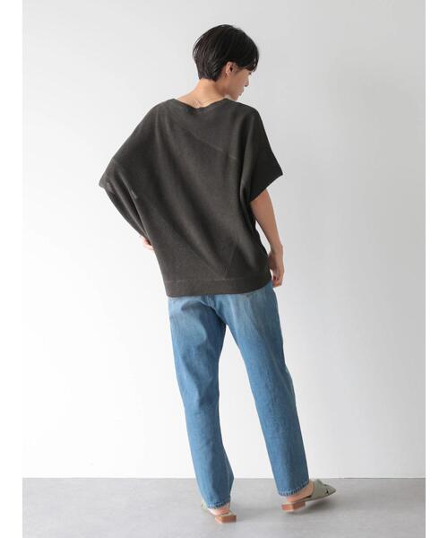 AMERICAN HOLIC（アメリカンホリック）の「編地切り替えニットプルオーバー（ニット/セーター・レディース・チャコールグレー/カーキ/モカ・M/L）」の18枚目の写真