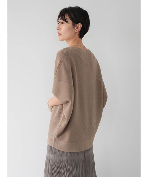 AMERICAN HOLIC（アメリカンホリック）の「編地切り替えニットプルオーバー（ニット/セーター・レディース・チャコールグレー/カーキ/モカ・M/L）」の19枚目の写真