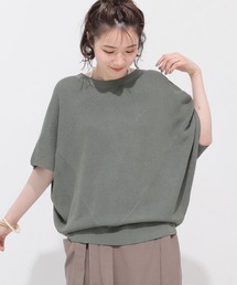 AMERICAN HOLIC | 編地切り替えニットプルオーバー(ニット/セーター)