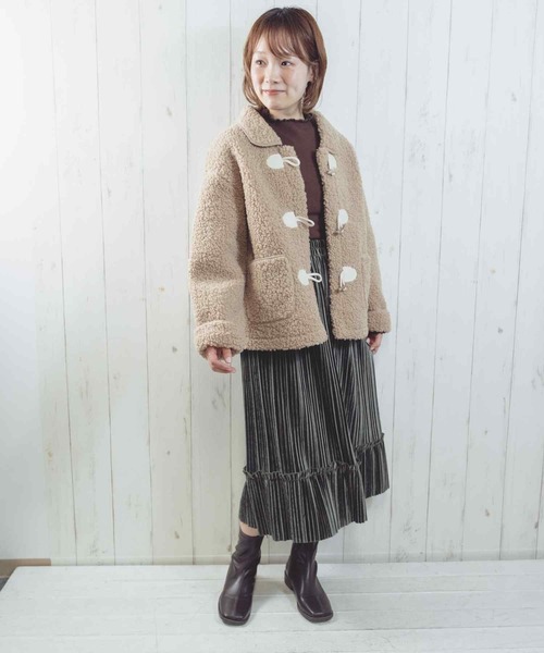 Clice de Paris（クリシェドゥパリス）の「K/モコモコジャケット（その他アウター・レディース・ベージュ・ONESIZE）」の17枚目の写真