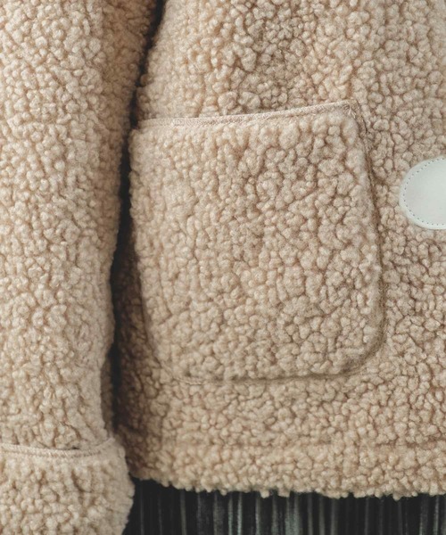 Clice de Paris（クリシェドゥパリス）の「K/モコモコジャケット（その他アウター・レディース・ベージュ・ONESIZE）」の6枚目の写真