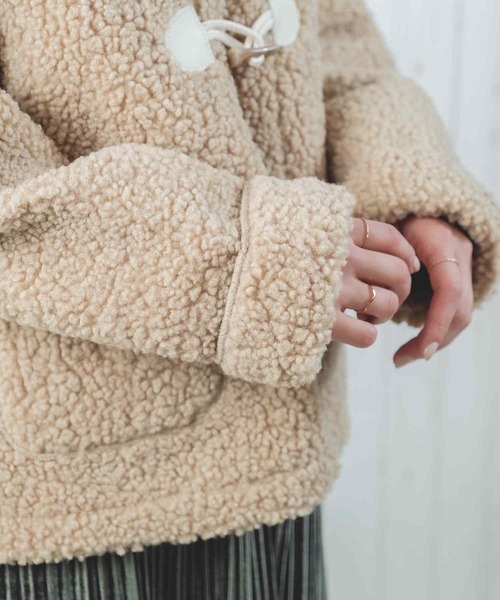 Clice de Paris（クリシェドゥパリス）の「K/モコモコジャケット（その他アウター・レディース・ベージュ・ONESIZE）」の5枚目の写真