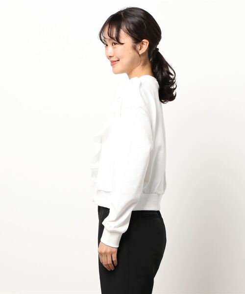 Banner Barrett（バナーバレット）の「裏毛レーストップ（スウェット・レディース・ブラック/ホワイト・38）」の3枚目の写真