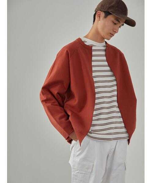 green label relaxing（グリーンレーベルリラクシング）の「＜green label relaxing＞コンフィヤーン ピーチボーダー クルーネック カットソー（Tシャツ/カットソー・メンズ・ブラック/ホワイト/コバルトブルー・S/XL/L/M）」の9枚目の写真