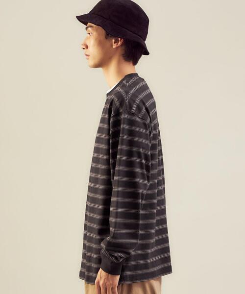 green label relaxing（グリーンレーベルリラクシング）の「＜green label relaxing＞コンフィヤーン ピーチボーダー クルーネック カットソー（Tシャツ/カットソー・メンズ・ブラック/ホワイト/コバルトブルー・S/XL/L/M）」の11枚目の写真