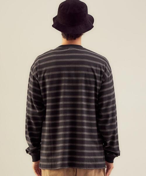 green label relaxing（グリーンレーベルリラクシング）の「＜green label relaxing＞コンフィヤーン ピーチボーダー クルーネック カットソー（Tシャツ/カットソー・メンズ・ブラック/ホワイト/コバルトブルー・S/XL/L/M）」の6枚目の写真