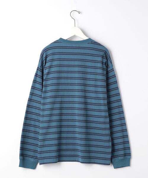 green label relaxing（グリーンレーベルリラクシング）の「＜green label relaxing＞コンフィヤーン ピーチボーダー クルーネック カットソー（Tシャツ/カットソー・メンズ・ブラック/ホワイト/コバルトブルー・S/XL/L/M）」の5枚目の写真