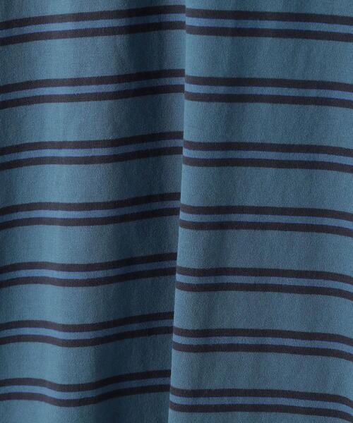 green label relaxing（グリーンレーベルリラクシング）の「＜green label relaxing＞コンフィヤーン ピーチボーダー クルーネック カットソー（Tシャツ/カットソー・メンズ・ブラック/ホワイト/コバルトブルー・S/XL/L/M）」の19枚目の写真