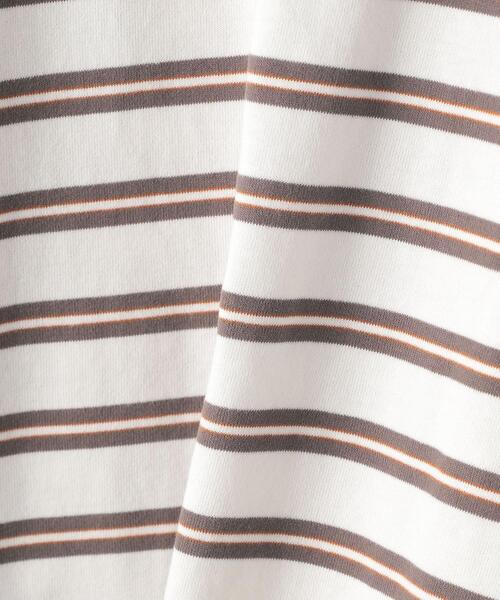 green label relaxing（グリーンレーベルリラクシング）の「＜green label relaxing＞コンフィヤーン ピーチボーダー クルーネック カットソー（Tシャツ/カットソー・メンズ・ブラック/ホワイト/コバルトブルー・S/XL/L/M）」の14枚目の写真