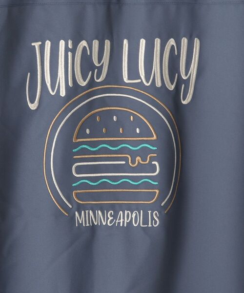 BASECONTROL（ベースコントロール）の「◆フードバック刺繍 BURGER ビッグシルエットシャツ（シャツ/ブラウス・メンズ・アイボリー/ブラック/ベージュ/ライトブルー/ベージュ系・02/03/04）」の15枚目の写真