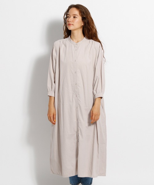 niko and...（ニコアンド）の「Tenderコール羽織りワンピース（ワンピース・レディース・カーキ/チャコール/アイボリー/ブルー・MEDIUM/LARGE）」の7枚目の写真