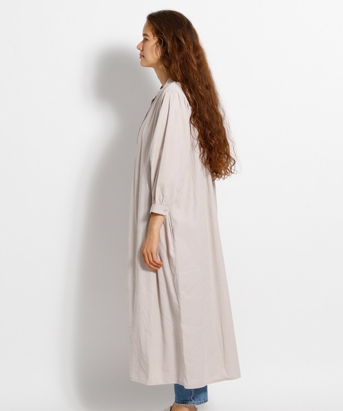 niko and...（ニコアンド）の「Tenderコール羽織りワンピース（ワンピース・レディース・カーキ/チャコール/アイボリー/ブルー・MEDIUM/LARGE）」の14枚目の写真