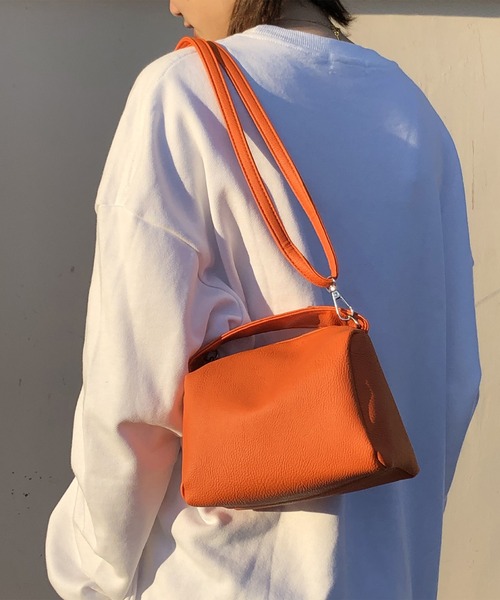 TABI PAL（タビパル）の「【TABI PAL】ニューレザー　ハンドバッグ　ショルダーバッグ（ショルダーバッグ・レディース・ホワイト/グリーン/オレンジ/ブラック・FREE）」の8枚目の写真
