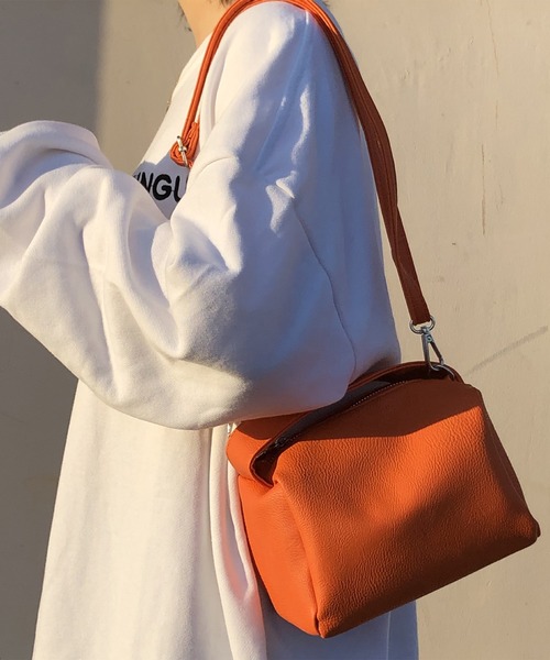 TABI PAL（タビパル）の「【TABI PAL】ニューレザー　ハンドバッグ　ショルダーバッグ（ショルダーバッグ・レディース・ホワイト/グリーン/オレンジ/ブラック・FREE）」の7枚目の写真