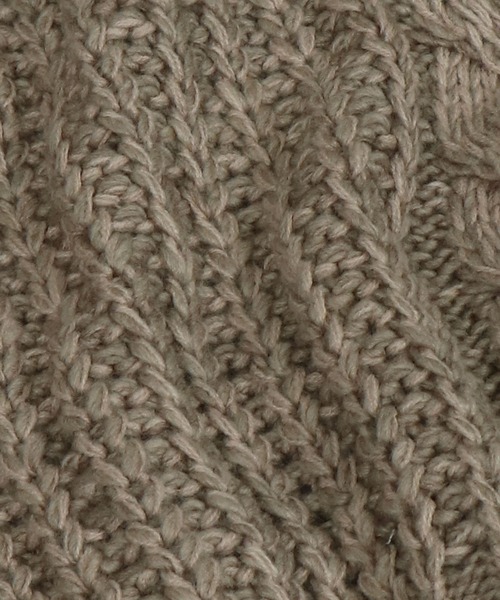 &g'aime（アンジェム）の「【&g’aime】バックデザインケーブルニット（ニット/セーター・レディース・チャコールグレー/ライトグレー/ベージュ・FREE）」の22枚目の写真