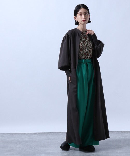 HARE(ハレ)の「colorワイドセンタープレススラックス(HARE)(スラックス・レディース・ブラック/グリーン/パープル・MEDIUM/SMALL)」の6枚目の写真