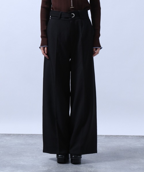 HARE(ハレ)の「colorワイドセンタープレススラックス(HARE)(スラックス・レディース・ブラック/グリーン/パープル・MEDIUM/SMALL)」の12枚目の写真