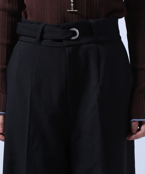 HARE(ハレ)の「colorワイドセンタープレススラックス(HARE)(スラックス・レディース・ブラック/グリーン/パープル・MEDIUM/SMALL)」の15枚目の写真