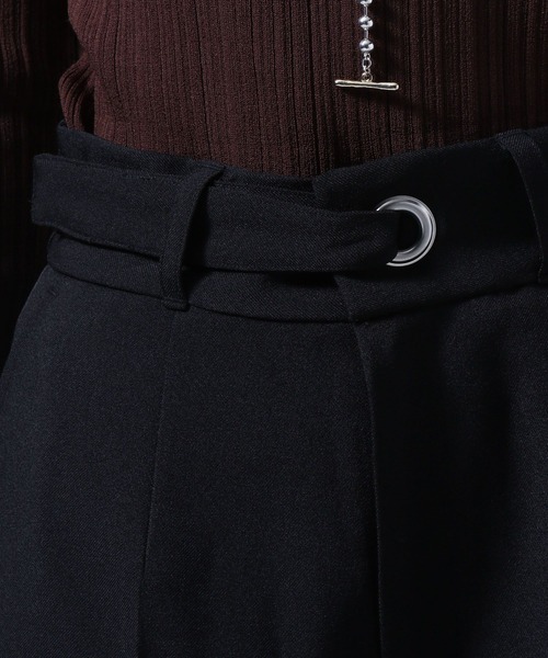 HARE(ハレ)の「colorワイドセンタープレススラックス(HARE)(スラックス・レディース・ブラック/グリーン/パープル・MEDIUM/SMALL)」の16枚目の写真