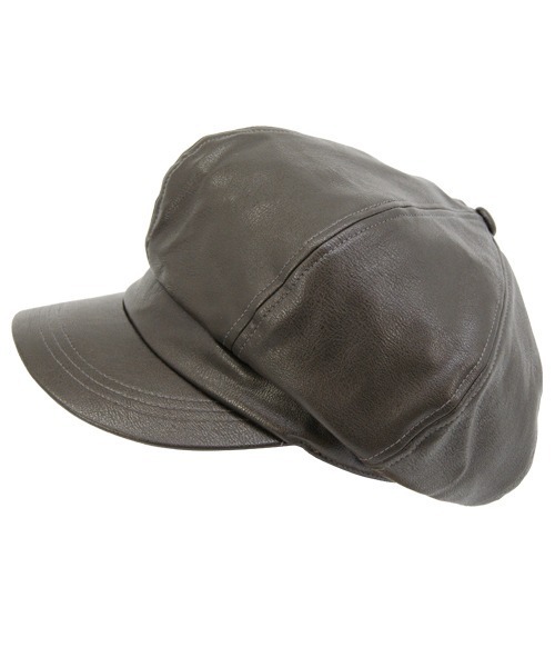 Ruben（ルーベン）の「FAUX LEATHER CASKET/フェイクレザー キャスケット（キャスケット・レディース・ブラック/ブラウン/グレー・FREE）」の10枚目の写真