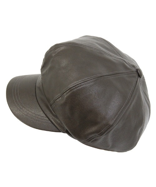 Ruben（ルーベン）の「FAUX LEATHER CASKET/フェイクレザー キャスケット（キャスケット・レディース・ブラック/ブラウン/グレー・FREE）」の9枚目の写真