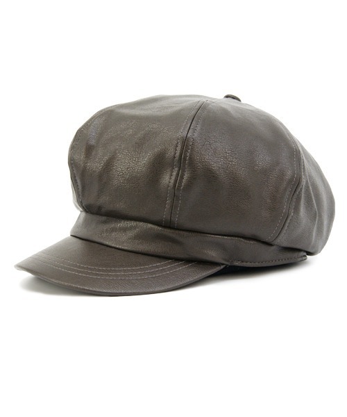 Ruben（ルーベン）の「FAUX LEATHER CASKET/フェイクレザー キャスケット（キャスケット・レディース・ブラック/ブラウン/グレー・FREE）」の11枚目の写真