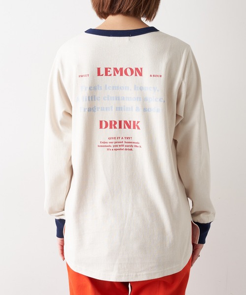 CIAOPANIC TYPY（チャオパニックティピー）の「リンガーバックプリントTee（Tシャツ/カットソー・レディース・ネイビー/グレー/アイボリー・ONE SIZE）」の9枚目の写真