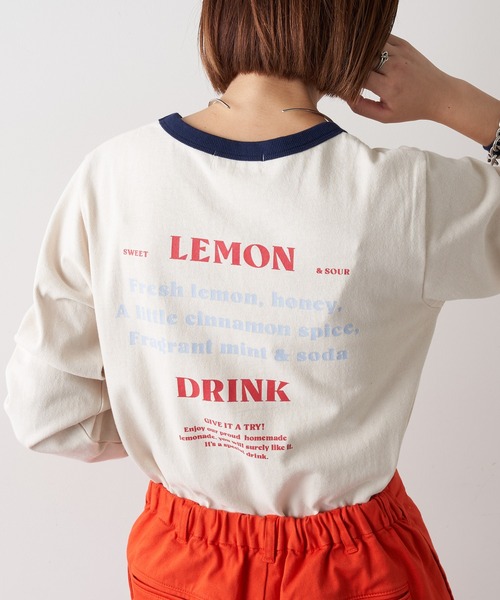 CIAOPANIC TYPY（チャオパニックティピー）の「リンガーバックプリントTee（Tシャツ/カットソー・レディース・ネイビー/グレー/アイボリー・ONE SIZE）」の14枚目の写真