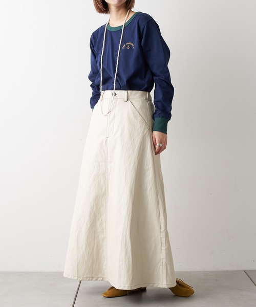 CIAOPANIC TYPY（チャオパニックティピー）の「リンガーバックプリントTee（Tシャツ/カットソー・レディース・ネイビー/グレー/アイボリー・ONE SIZE）」の12枚目の写真