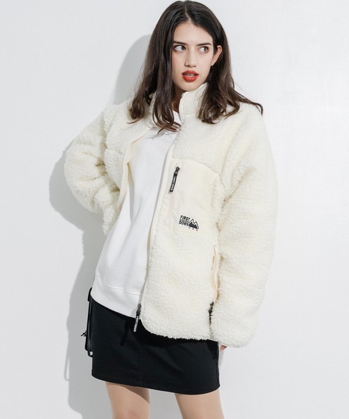 FIRST DOWN（ファーストダウン）の「ファーストダウン FIRST DOWN ボアフリースブルゾンスタンドネックジャケット BOA JACKET（ブルゾン・メンズ・キャメル/グレー/ブラウン/カモフラージュ/ブラック/オリーブ/ベージュ/オフホワイト/ネイビー・XL/L/M）」の12枚目の写真