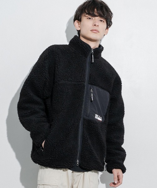 FIRST DOWN（ファーストダウン）の「ファーストダウン FIRST DOWN ボアフリースブルゾンスタンドネックジャケット BOA JACKET（ブルゾン・メンズ・キャメル/グレー/ブラウン/カモフラージュ/ブラック/オリーブ/ベージュ/オフホワイト/ネイビー・XL/L/M）」の18枚目の写真