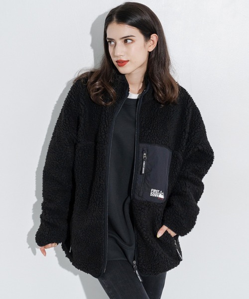 FIRST DOWN（ファーストダウン）の「ファーストダウン FIRST DOWN ボアフリースブルゾンスタンドネックジャケット BOA JACKET（ブルゾン・メンズ・キャメル/グレー/ブラウン/カモフラージュ/ブラック/オリーブ/ベージュ/オフホワイト/ネイビー・XL/L/M）」の20枚目の写真