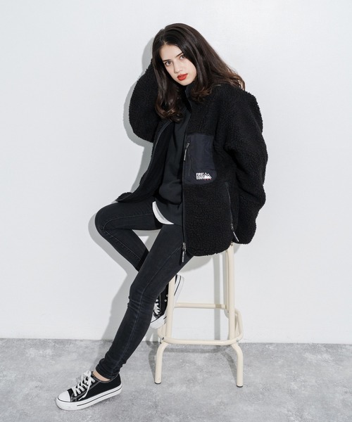 FIRST DOWN（ファーストダウン）の「ファーストダウン FIRST DOWN ボアフリースブルゾンスタンドネックジャケット BOA JACKET（ブルゾン・メンズ・キャメル/グレー/ブラウン/カモフラージュ/ブラック/オリーブ/ベージュ/オフホワイト/ネイビー・XL/L/M）」の21枚目の写真