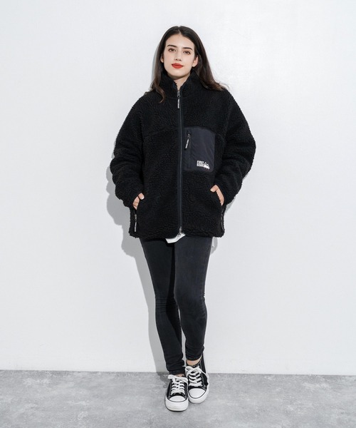 FIRST DOWN（ファーストダウン）の「ファーストダウン FIRST DOWN ボアフリースブルゾンスタンドネックジャケット BOA JACKET（ブルゾン・メンズ・キャメル/グレー/ブラウン/カモフラージュ/ブラック/オリーブ/ベージュ/オフホワイト/ネイビー・XL/L/M）」の22枚目の写真