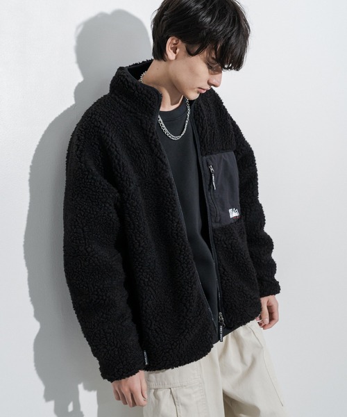 FIRST DOWN（ファーストダウン）の「ファーストダウン FIRST DOWN ボアフリースブルゾンスタンドネックジャケット BOA JACKET（ブルゾン・メンズ・キャメル/グレー/ブラウン/カモフラージュ/ブラック/オリーブ/ベージュ/オフホワイト/ネイビー・XL/L/M）」の17枚目の写真