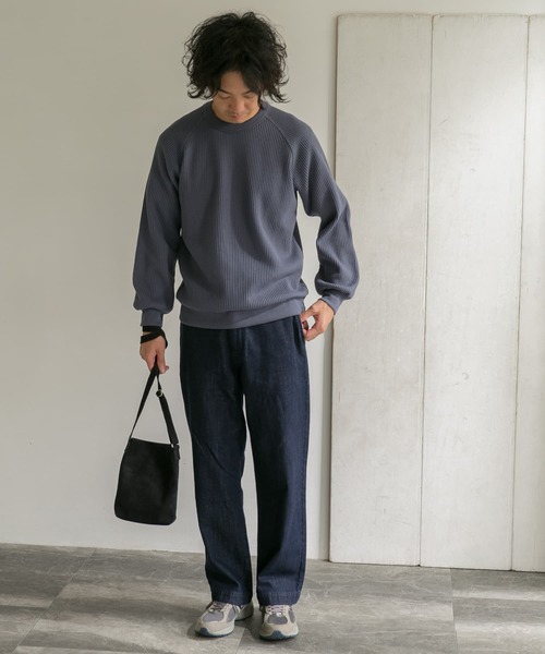 URBAN RESEARCH DOORS（アーバンリサーチドアーズ）の「『UR TECH』ワッフルロングスリーブ Tシャツ（Tシャツ/カットソー・メンズ・ブラック/ベージュ系その他/ブルー系その他/オレンジ系その他・40/38）」の17枚目の写真