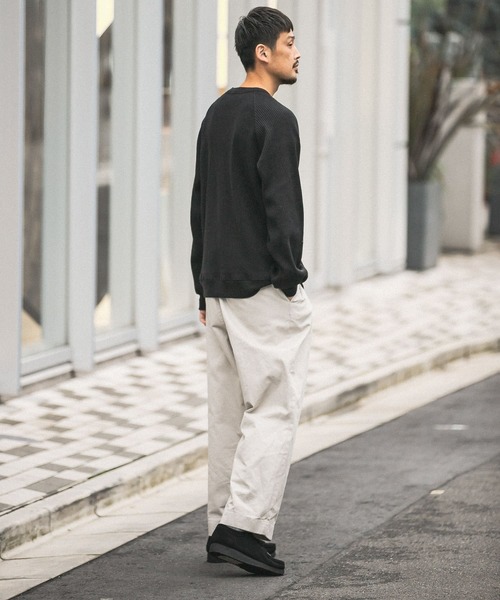 URBAN RESEARCH DOORS（アーバンリサーチドアーズ）の「『UR TECH』ワッフルロングスリーブ Tシャツ（Tシャツ/カットソー・メンズ・ブラック/ベージュ系その他/ブルー系その他/オレンジ系その他・40/38）」の20枚目の写真