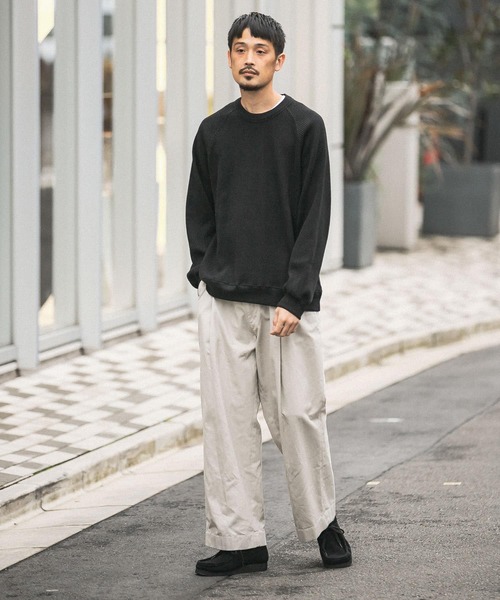 URBAN RESEARCH DOORS（アーバンリサーチドアーズ）の「『UR TECH』ワッフルロングスリーブ Tシャツ（Tシャツ/カットソー・メンズ・ブラック/ベージュ系その他/ブルー系その他/オレンジ系その他・40/38）」の8枚目の写真