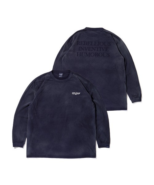 APPLEBUM(アップルバム)の「Bleach L/S T-shirt(Tシャツ/カットソー・メンズ・ブラウン/ネイビー/グリーン/バーガンディー・LARGE/MEDIUM/X-LARGE)」の3枚目の写真