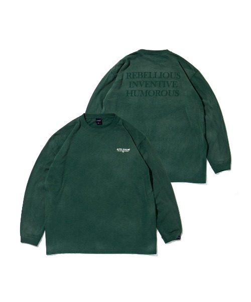 APPLEBUM(アップルバム)の「Bleach L/S T-shirt(Tシャツ/カットソー・メンズ・ブラウン/ネイビー/グリーン/バーガンディー・LARGE/MEDIUM/X-LARGE)」の2枚目の写真
