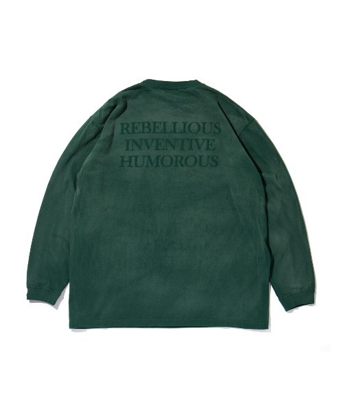 APPLEBUM(アップルバム)の「Bleach L/S T-shirt(Tシャツ/カットソー・メンズ・ブラウン/ネイビー/グリーン/バーガンディー・LARGE/MEDIUM/X-LARGE)」の6枚目の写真