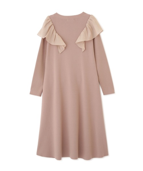 PROPORTION BODY DRESSING(プロポーションボディドレッシング)の「ラッフルAラインニットワンピ / 1211240115(ワンピース・レディース・ブラウン系その他/ブラック・MEDIUM/SMALL)」の17枚目の写真