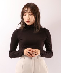 PAGE ONE 無地タートル長袖Tシャツ