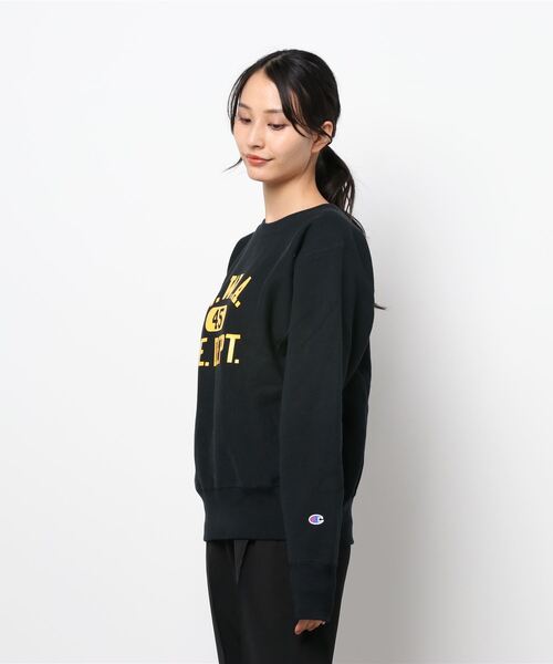 Champion（チャンピオン）の「【Champion】リバースウィーブスウェット（スウェット・レディース・チャコールグレー/ブラック/キナリ・FREE）」の4枚目の写真