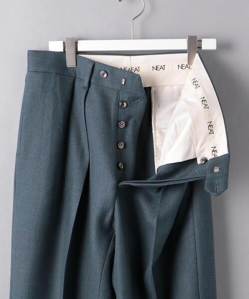 NEAT テーパードスラックス 46 ローバック生地