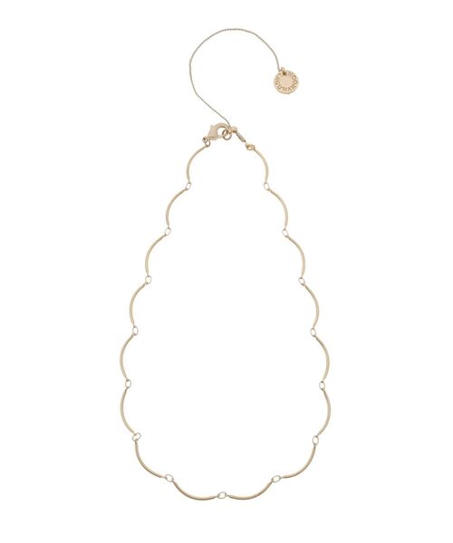 LAGUNAMOON（ラグナムーン）の「スリムウェーブショートネックレス（ピアス（両耳用）・レディース・シルバー/ゴールド・FREE）」の2枚目の写真