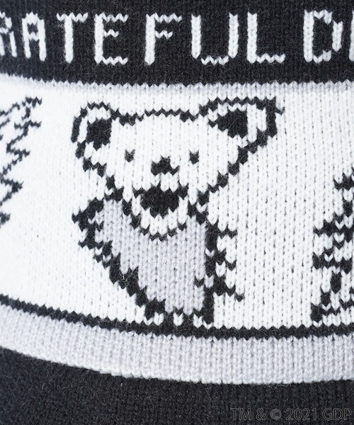 X-girl（エックスガール）の「X-girl × GRATEFUL DEAD KNIT BUCKET HAT（ハット・レディース・ネイビー/ブラック・ONE SIZE）」の5枚目の写真